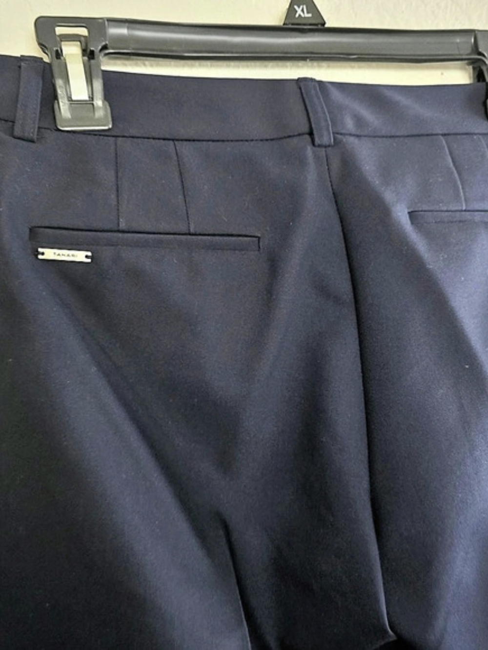 Tahari Women's Trousers Navy Blue US 2 Like New - Picture 4 of 9